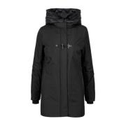 Fay Ikonisk Dubbel-Front Parka Black, Dam