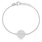 Frk. Lisberg Mosters Silverarmband med Amulett Hänge Gray, Dam