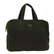 Prada Vintage Pre-owned Tyg prada-vskor Green, Dam