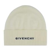 Givenchy Ull Logo Hatt för Kvinnor Beige, Unisex
