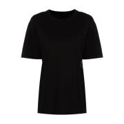 Alexander Wang Svarta Skjortor med Puff Logo och Bundet Hals Black, Da...