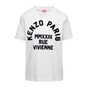Kenzo Vit T-shirt med Logotryck White, Dam