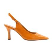 Cristian Daniel Puntacana Peep Toe/Häl Orange, Dam