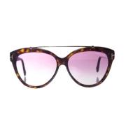 Tom Ford Pre-owned För-up-edcetatsolbriller Brown, Dam