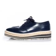 Prada Vintage Pre-owned Läder sneakers Blue, Dam