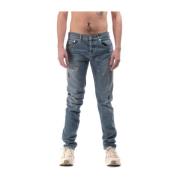 Les Hommes Slim-fit Jeans Blue, Herr
