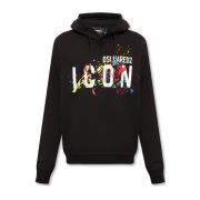 Dsquared2 Ikonisk Lyxig Hoodie - Dsquared2 Black, Herr