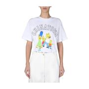 Chinatown Market Familj Simpson T-shirt White, Dam