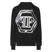 Philipp Plein Svarta huvtröjor Black, Herr