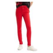 Desigual Slim Jeans för vår/sommar Red, Dam