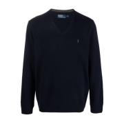 Polo Ralph Lauren Blåa Sweaters - Långärmad Pullover Blue, Herr