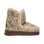 Mou Casual Kinnors Multi-Färgad Mocka Boot Multicolor, Dam