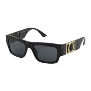 Versace Svarta Slim Solglasögon Black, Unisex