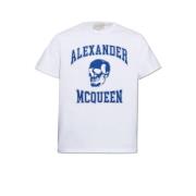 Alexander McQueen T-shirt med logotyp White, Herr