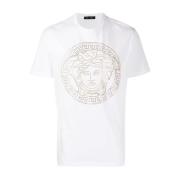 Versace Vita T-shirts och Polos White, Herr