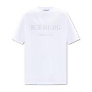 Iceberg Logo T-shirt White, Herr