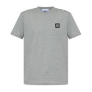 Stone Island T-shirt med logopatch Gray, Herr
