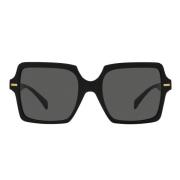 Versace Fyrkantiga solglasögon Ve4441 Gb1/87 Black, Dam