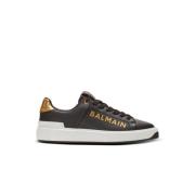 Balmain B-Court läder sneakers Black, Dam