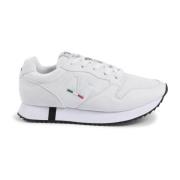 19v69 Italia Vit Syntetisk Läder Sneaker White, Herr