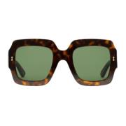 Gucci Fyrkantiga solglasögon Brown, Unisex