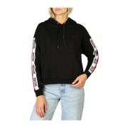 Moschino Dam långärmad sweatshirt i bomullsblandning Black, Dam