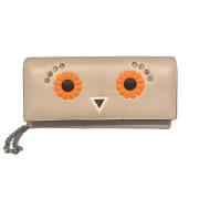 Fendi Vintage Pre-owned Laeder plnbcker Beige, Dam