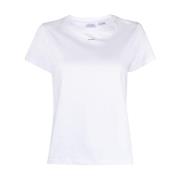 Pinko Logo Print Vita T-shirts och Polos White, Dam
