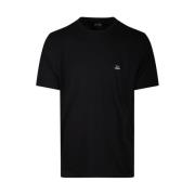 C.p. Company Svart Logo T-Shirt Black, Herr