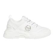 Philipp Plein Predator Sneakers med snörning White, Herr