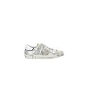 Philippe Model Silver Low Top Sneakers med Asymmetrisk Band Gray, Dam
