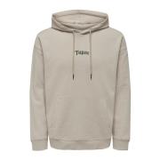 Only & Sons Stilfull Fleece Tröja Beige, Herr