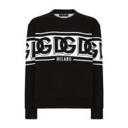 Dolce & Gabbana Crew Neck Sweater Black, Herr