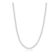 Nialaya Sterling Silver Flat Link Cable Chain Gray, Herr