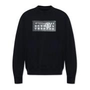 MM6 Maison Margiela Sweatshirt med logotyp Black, Herr