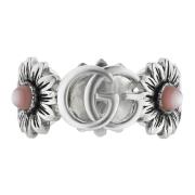 Gucci Ybc527394002 - Ring i sterlingsilver och rosa pärla med dubbel G...
