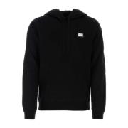 Dolce & Gabbana Svart ullblandad sweatshirt Black, Herr