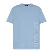 Balmain T-shirt med logotyp Blue, Herr