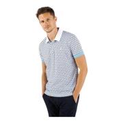 Vicomte A. Bomull Jersey Polo White, Herr