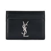 Saint Laurent Monogram Korthållare Black, Herr