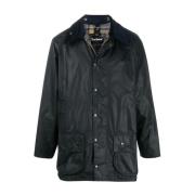 Barbour Midnattsblå Beaufort Jacka med Corduroy Detalj Blue, Herr