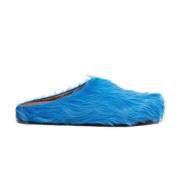 Marni Blå Läder Slip-On Sandaler Blue, Herr