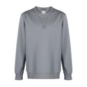 C.p. Company Grå Metropolis Sweaters med Logo Patch Gray, Herr