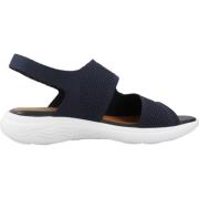 Geox Bekväma platta sandaler för kvinnor Blue, Dam