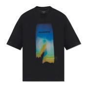 AllSaints ‘Prizm’ tryckt T-shirt Black, Herr