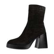 Alpe Heeled Boots Black, Dam