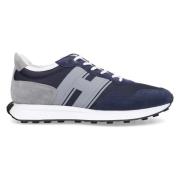 Hogan Budapester Style Sneakers Blue, Herr