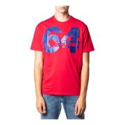 Dsquared2 Röd Tryckt Rund Hals T-shirt Red, Herr