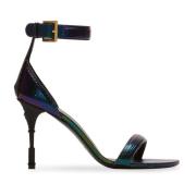 Balmain Moneta sandaler i iriserande läder Multicolor, Dam