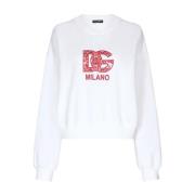 Dolce & Gabbana Logo-Print Sweatshirt White, Dam